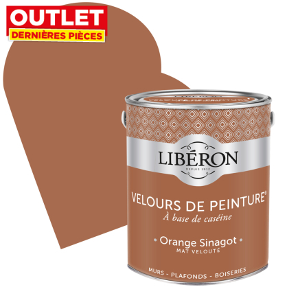 Peinture Velours de Peinture orange sinagot mate 2,5 L LIBERON