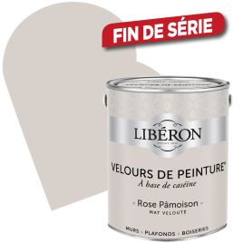 Peinture Velours de Peinture rose pamoison mate 2,5 L LIBERON