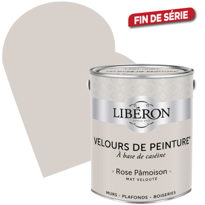 Peinture Velours de Peinture rose pamoison mate 2,5 L LIBERON