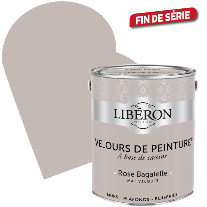 Peinture Velours de Peinture rose bagatelle mate 2,5 L LIBERON