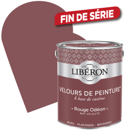 Peinture Velours de Peinture rouge odéon mate 2,5 L LIBERON