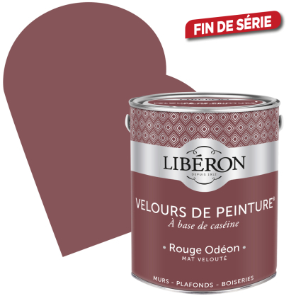 Peinture Velours de Peinture rouge odéon mate 2,5 L LIBERON