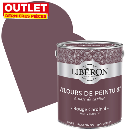 Peinture Velours de Peinture rouge cardinal mate 2,5 L LIBERON