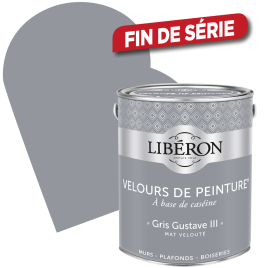 Peinture Velours de Peinture gris Gustave III mate 2,5 L LIBERON