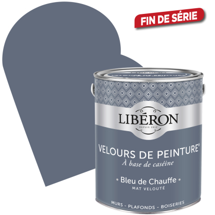 Peinture Velours de Peinture bleu de chauffe mate 2,5 L LIBERON