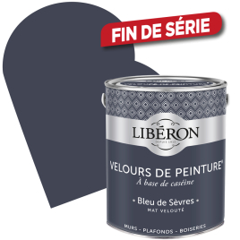 Peinture Velours de Peinture bleu de Sèvres mate 2,5 L LIBERON