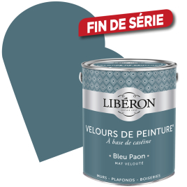 Peinture Velours de Peinture bleu paon mate 2,5 L LIBERON