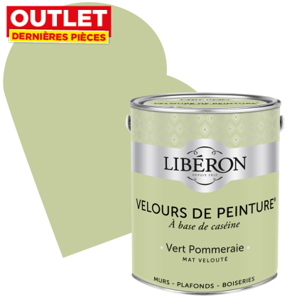 Peinture Velours de Peinture vert pommeraie mate 2,5 L LIBERON