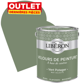 Peinture Velours de Peinture vert potager mate 2,5 L LIBERON