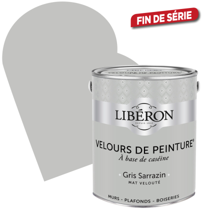 Peinture Velours de Peinture gris sarrazin mate 2,5 L LIBERON