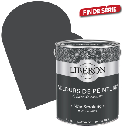 Peinture Velours de Peinture noir smoking mate 2,5 L LIBERON