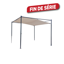 Tonnelle FreeStyle 3 x 3 x 2,2 m gris