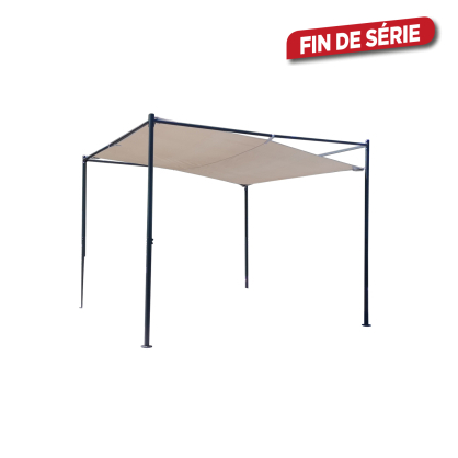 Tonnelle FreeStyle 3 x 3 x 2,2 m gris