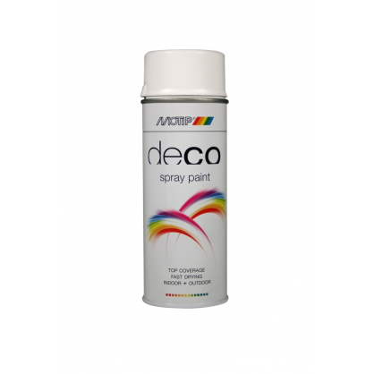 Peinture Deco Paint blanc trafic brillante 0,4 L MOTIP