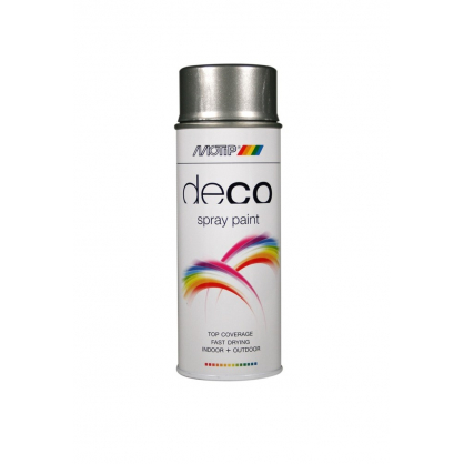 Peinture Deco Paint gris aluminium brillante 0,4 L MOTIP