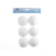 Boule de neige blanche Ø 6 cm 6 pièces DECORIS