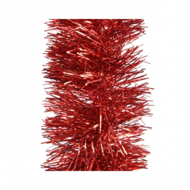 Guirlande de Noël intérieure pour sapin rouge 10 x 270 cm DECORIS