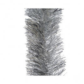 Guirlande de Noël intérieure pour sapin argent 10 x 270 cm DECORIS