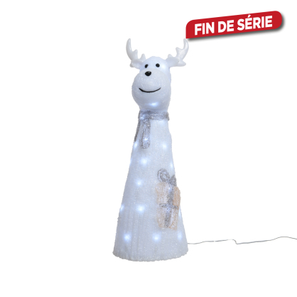 Renne en acrylique LED blanc froid 18 x 18 x 51 cm LUMINEO