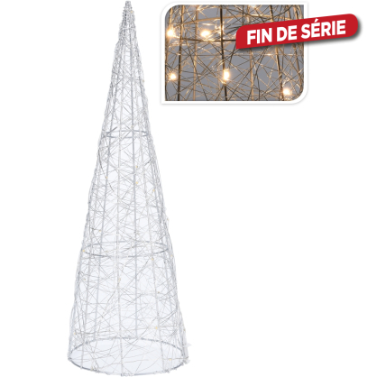 Pyramide de Noël avec LED blanc chaud 40 cm