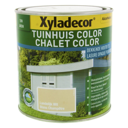 Lasure pour bois Chalet Color blanc champêtre 1 L XYLADECOR