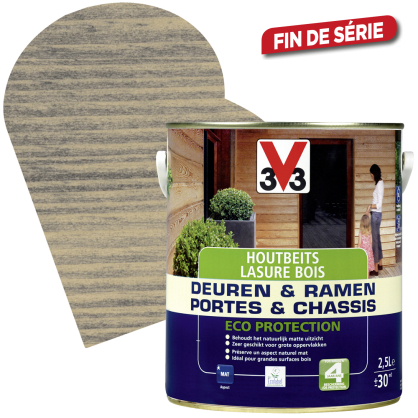 Lasure pour bois Portes & Châssis terre glaise 2,5 L V33