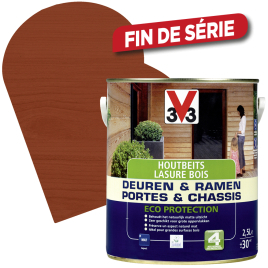 Lasure pour bois Portes & Châssis acajou 2,5 L V33