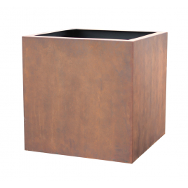 Pot cubique Cortensteel 60 x 60 x 60 cm