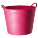 Seau en plastique souple Tubtrug rose 14 L