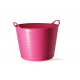 Seau en plastique souple Tubtrug rose 26 L