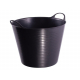 Seau en plastique souple Tubtrug noir 26 L