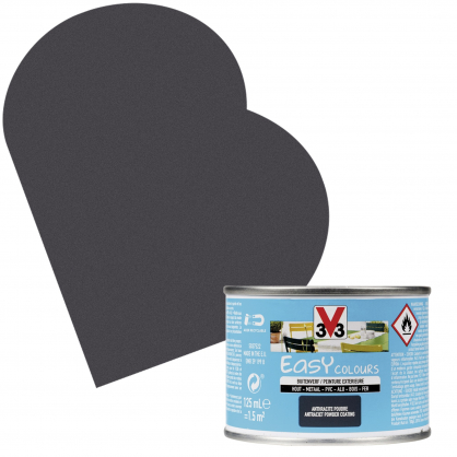 Peinture extérieure Easy Colours anthracite poudré 0,125 L V33