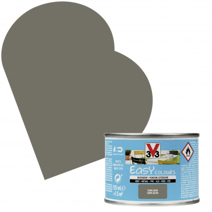 Peinture extérieure Easy Colours taupe satiné 0,125 L V33