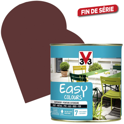 Peinture extérieure Easy Colours hibiscus satiné 0,5 L V33