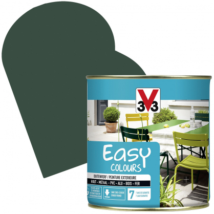 Peinture extérieure Easy Colours hibiscus satiné 0,5 L V33