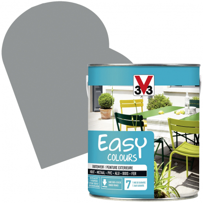 Peinture extérieure Easy Colours hibiscus satiné 0,5 L V33