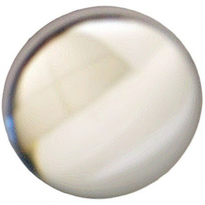 Bouton rond en zamac nickelé Ø 30 mm LINEA BERTOMANI