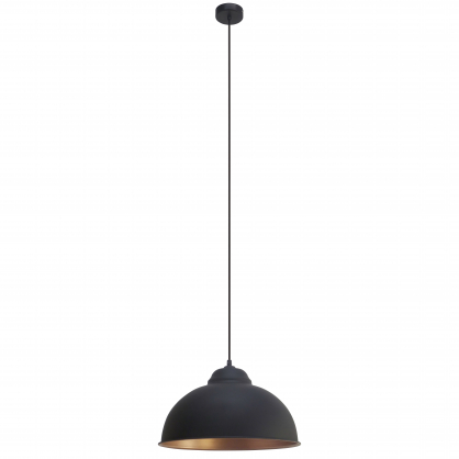 Suspension Truro 2 noire E27 60 W EGLO