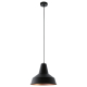 Lustre Somerton noir cuivré E27 60 W EGLO