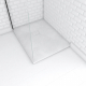 Receveur de douche Stone 2 blanc rectangle 70 x 90 cm AURLANE