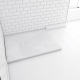 Receveur de douche Stone 2 blanc rectangle 70 x 90 cm AURLANE