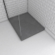 Receveur de douche Stone 2 gris rectangle 70 x 90 cm AURLANE