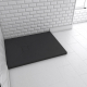 Receveur de douche Stone 2 noir rectangle 70 x 90 cm AURLANE