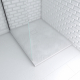 Receveur de douche Stone 2 blanc rectangle 80 x 100 cm AURLANE