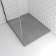 Receveur de douche Stone 2 gris rectangle 80 x 100 cm AURLANE