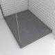 Receveur de douche Stone 2 gris rectangle 90 x 120 cm AURLANE