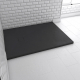 Receveur de douche Stone 2 noir rectangle 90 x 120 cm AURLANE