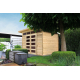 Abri de jardin en bois moderne Verona avec double porte 28 mm 3,03 x 2,43 m SOLID