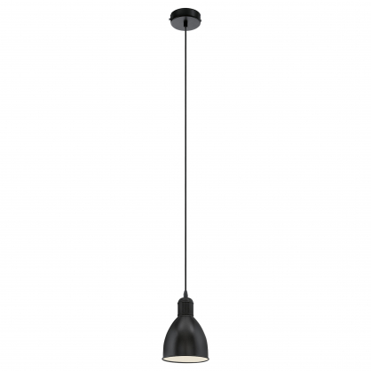 Lustre Priddy noir E27 60 W EGLO