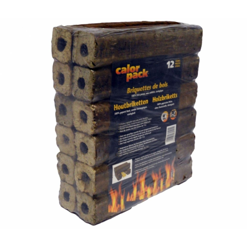 Briquette de lignite pour cheminée 10kg - Mr.Bricolage